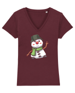 Om De Zapada Design Pentru Copii Si Adulti Copii De Craciun Tricou mânecă scurtă guler V Damă Evoker