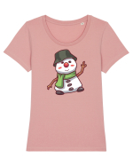 Om De Zapada Design Pentru Copii Si Adulti Copii De Craciun Tricou mânecă scurtă guler larg fitted Damă Expresser