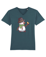 Om De Zapada Design Pentru Copii Si Adulti Copii De Craciun Tricou mânecă scurtă guler V Bărbat Presenter
