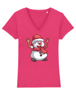 Om De Zapada Design Pentru Copii Si Adulti Copii De Craciun Tricou mânecă scurtă guler V Damă Evoker