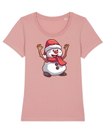 Om De Zapada Design Pentru Copii Si Adulti Copii De Craciun Tricou mânecă scurtă guler larg fitted Damă Expresser