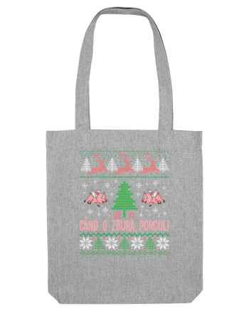 cu motive de Craciun - Cand o zbura porcul Heather Grey