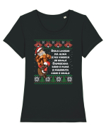 cu motive de Craciun - Două lucruri mă alină Tricou mânecă scurtă guler larg fitted Damă Expresser