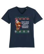 cu motive de Crăciun - Eram tânăr ca frăguța Tricou mânecă scurtă guler V Bărbat Presenter