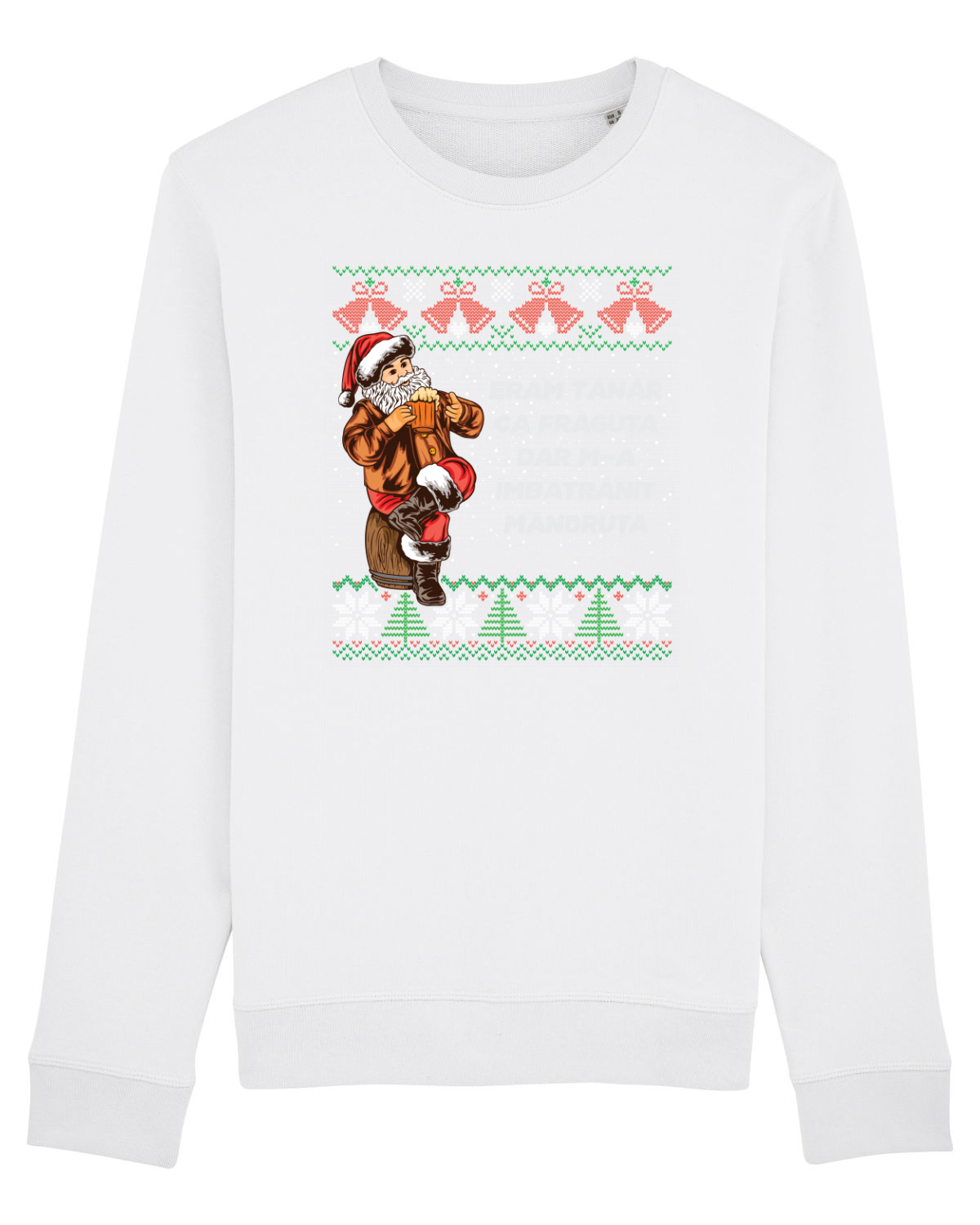 Bluză mânecă lungă Unisex Rise White