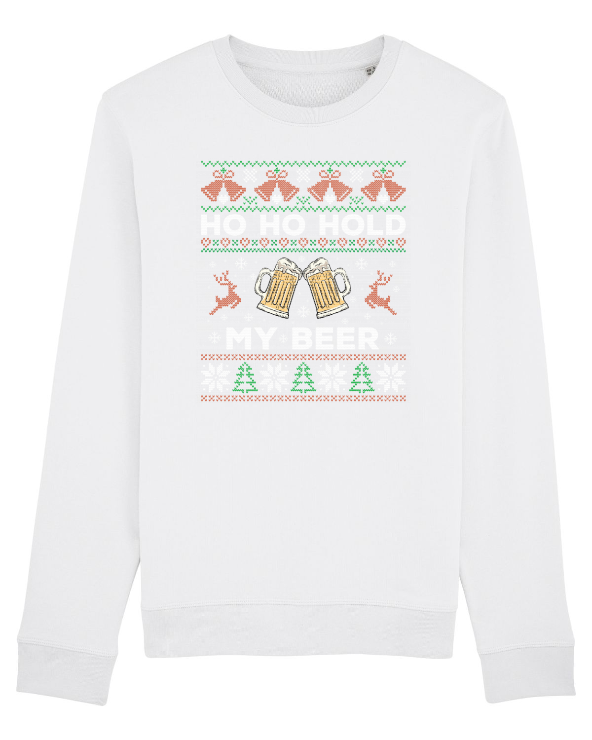 Bluză mânecă lungă Unisex Rise White