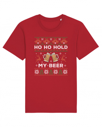 cu motive de Craciun - Ho ho hold my beer Red