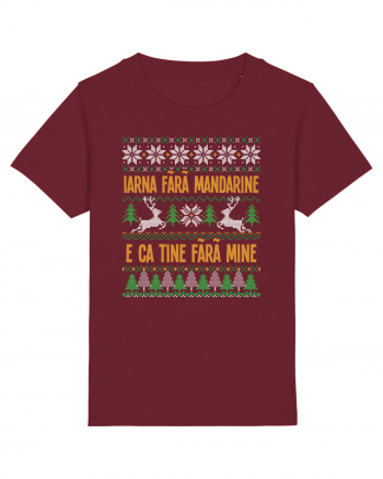 cu motive de Crăciun - Iarna fără mandarine Burgundy