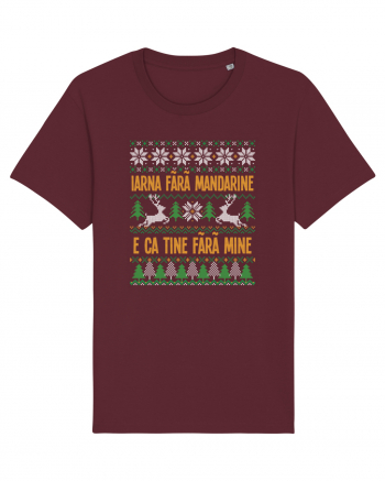 cu motive de Crăciun - Iarna fără mandarine Burgundy