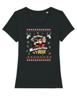 It's the most wonderful time for a beer Tricou mânecă scurtă guler larg fitted Damă Expresser
