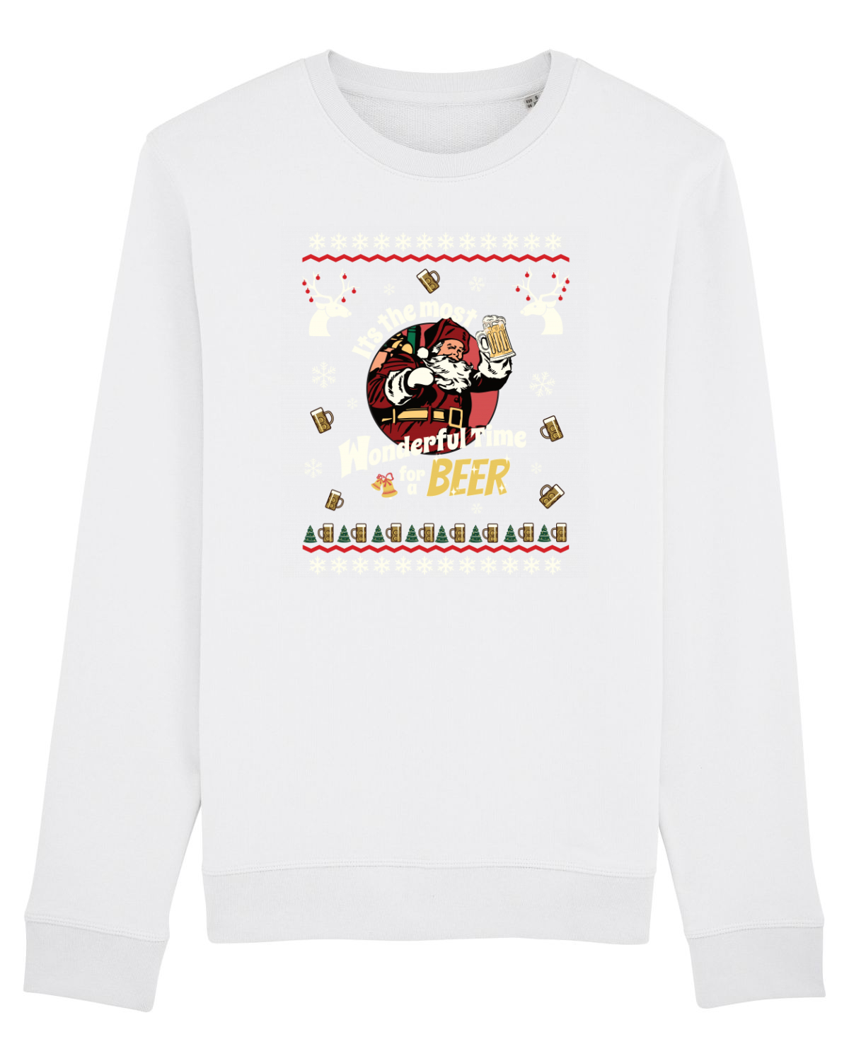 Bluză mânecă lungă Unisex Rise White