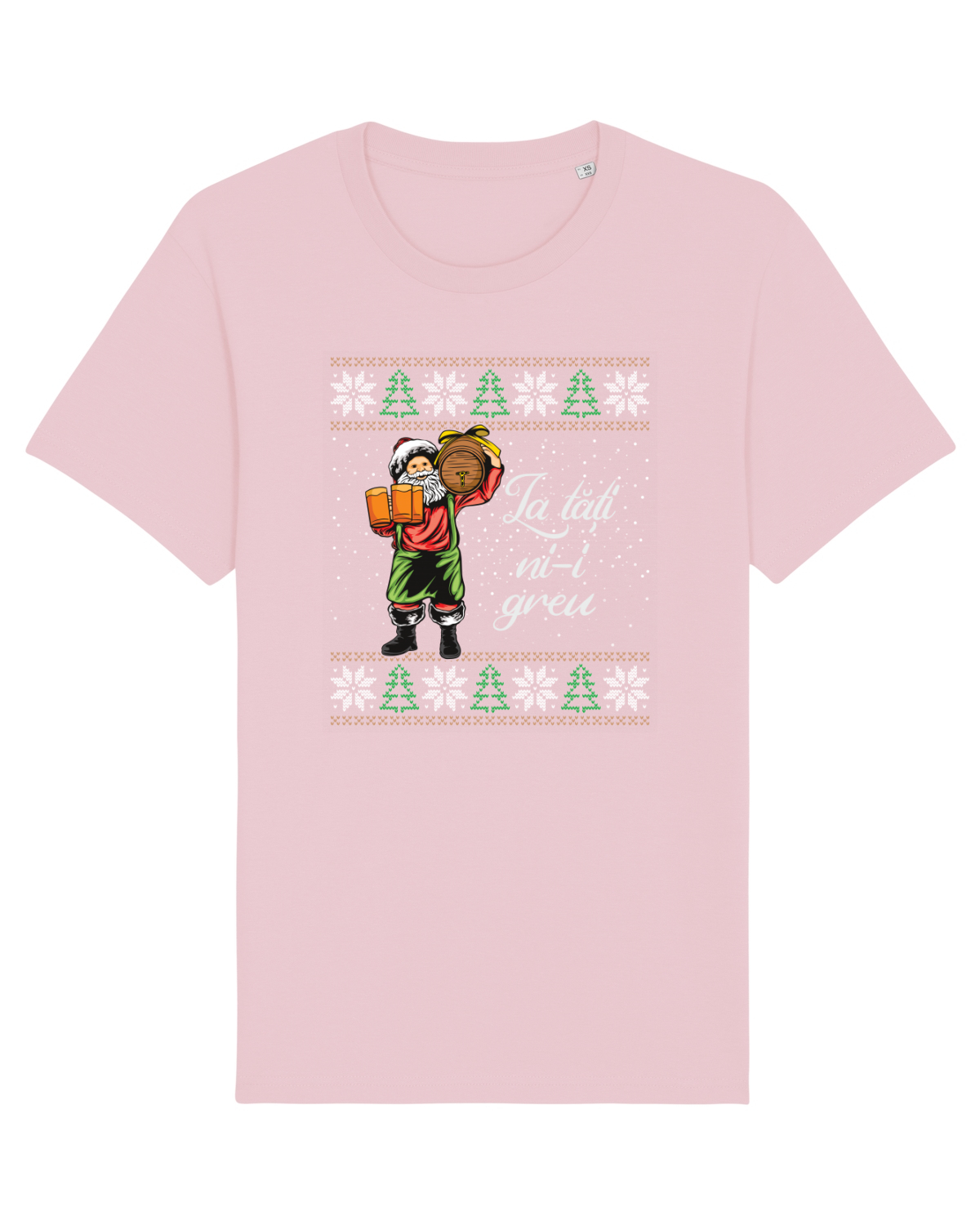 Tricou mânecă scurtă Unisex Rocker Cotton Pink