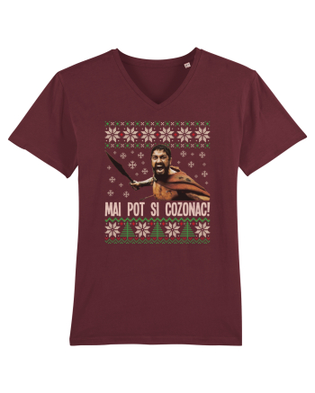 cu motive de Craciun - Mai pot și cozonac Burgundy