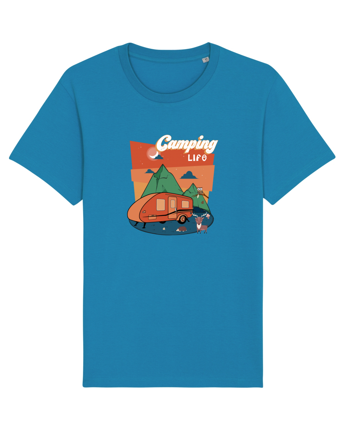 Tricou mânecă scurtă Unisex Rocker Azur