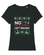 cu motive de Craciun - No wine left behind Tricou mânecă scurtă guler larg fitted Damă Expresser