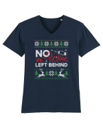 cu motive de Craciun - No wine left behind Tricou mânecă scurtă guler V Bărbat Presenter