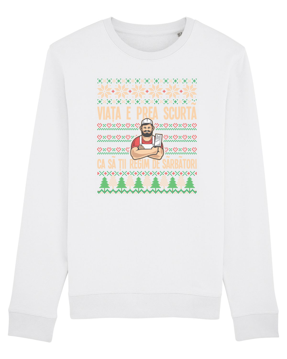 Bluză mânecă lungă Unisex Rise White