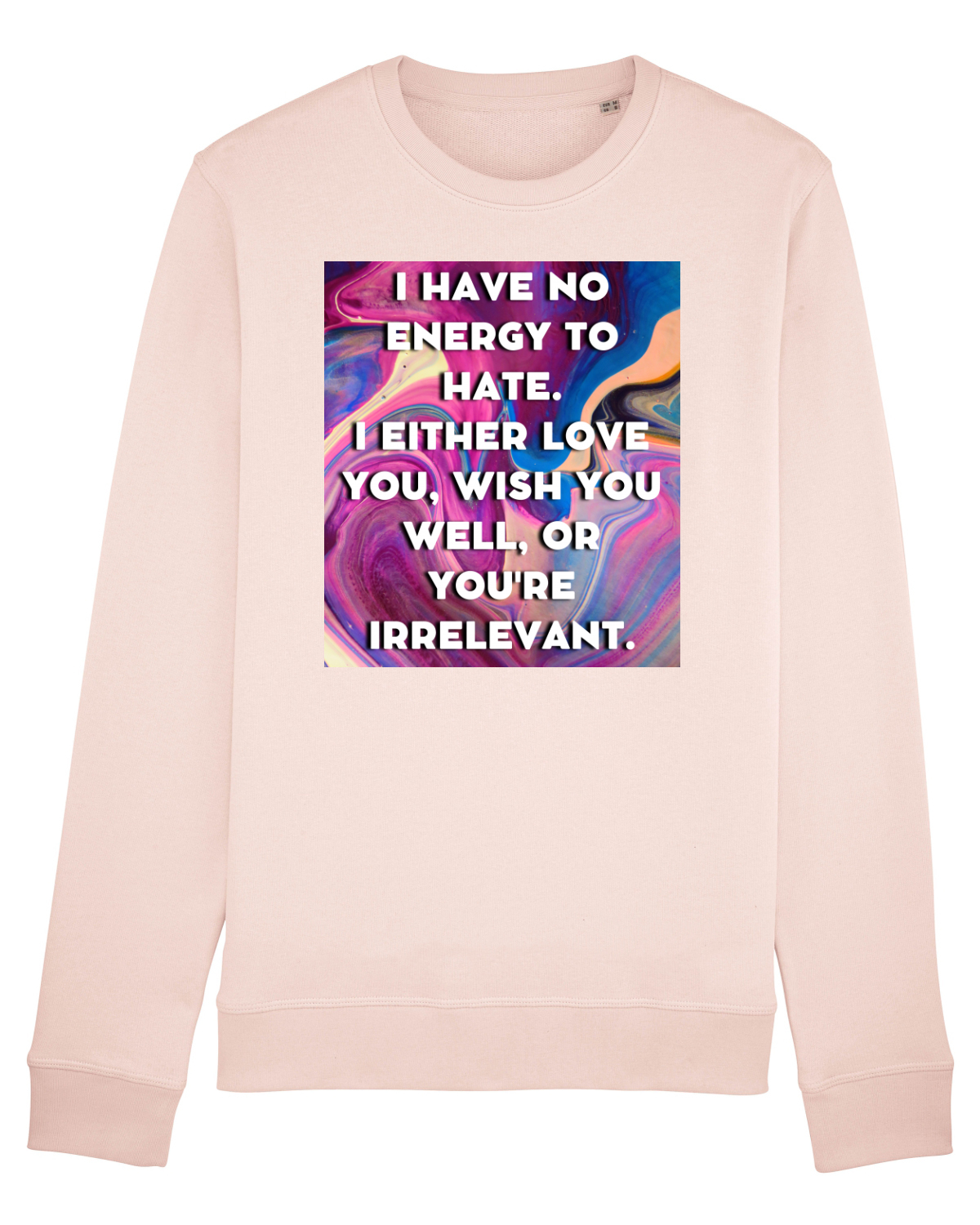 Bluză mânecă lungă Unisex Rise Candy Pink