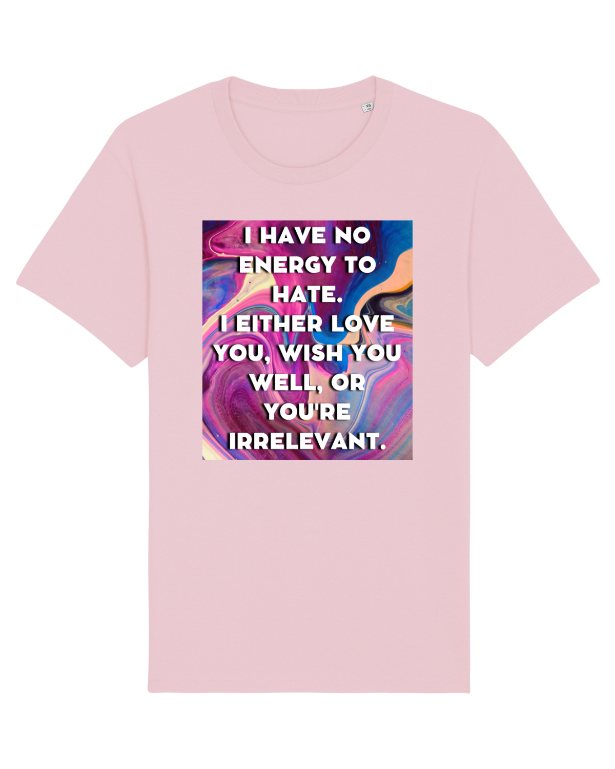 Tricou mânecă scurtă Unisex Rocker Cotton Pink
