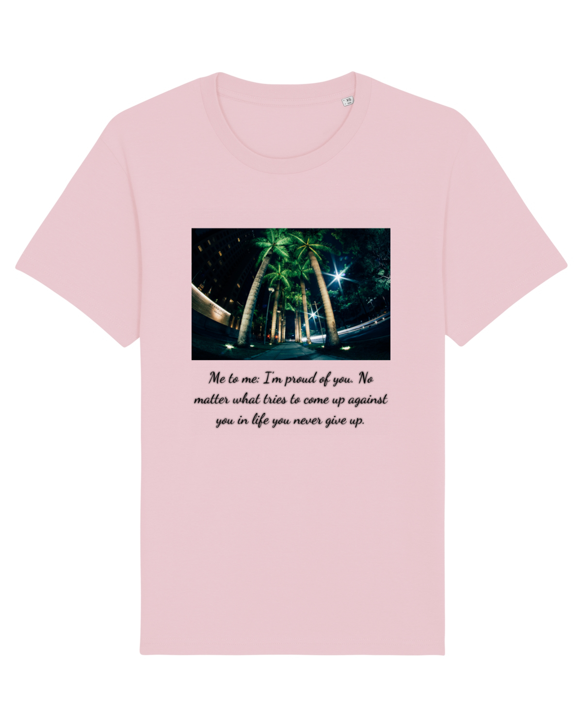 Tricou mânecă scurtă Unisex Rocker Cotton Pink