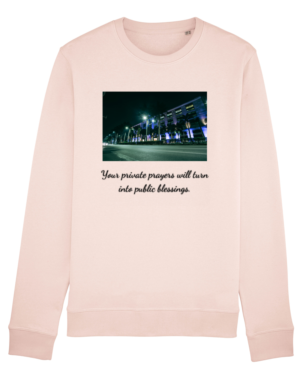 Bluză mânecă lungă Unisex Rise Candy Pink