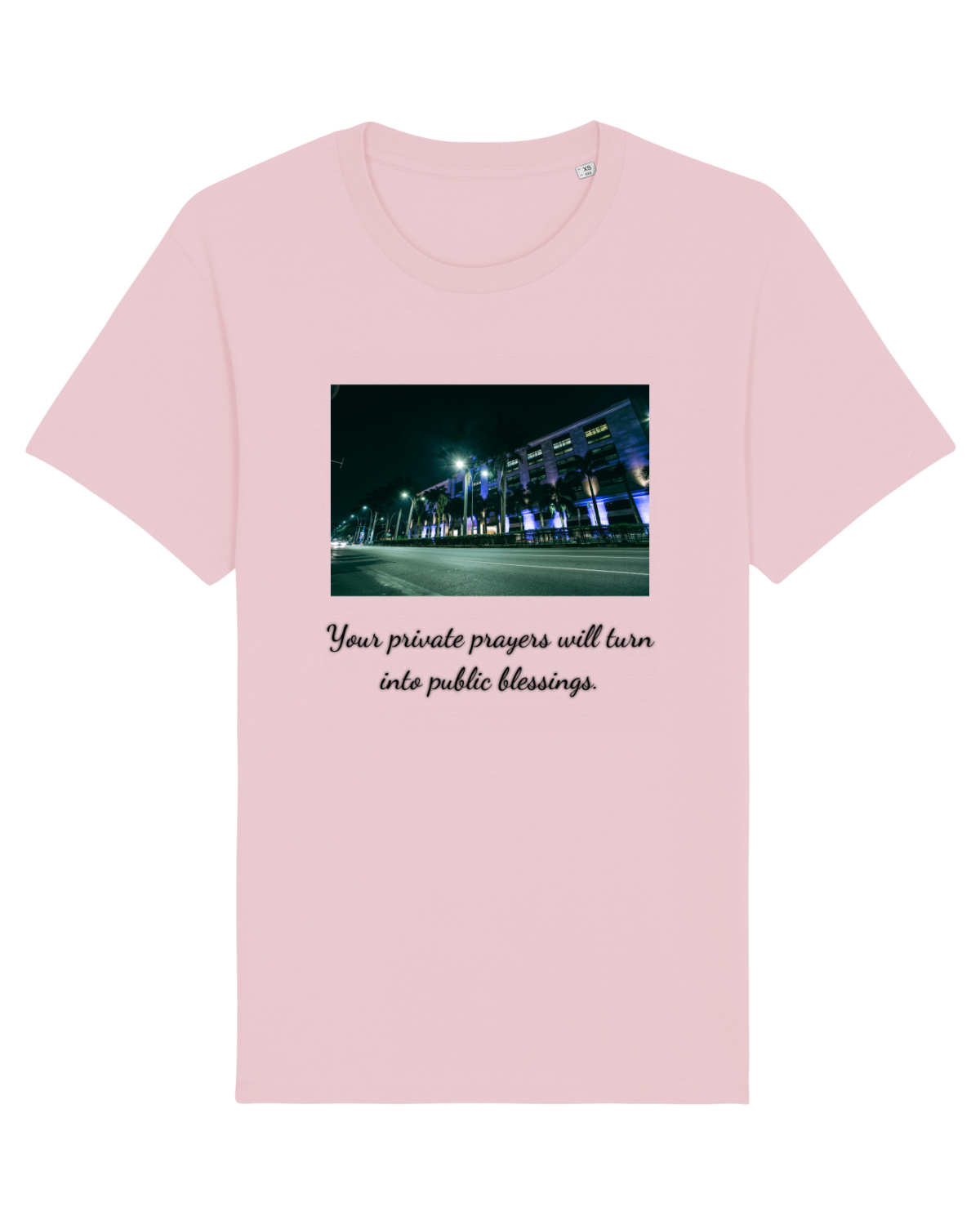 Tricou mânecă scurtă Unisex Rocker Cotton Pink