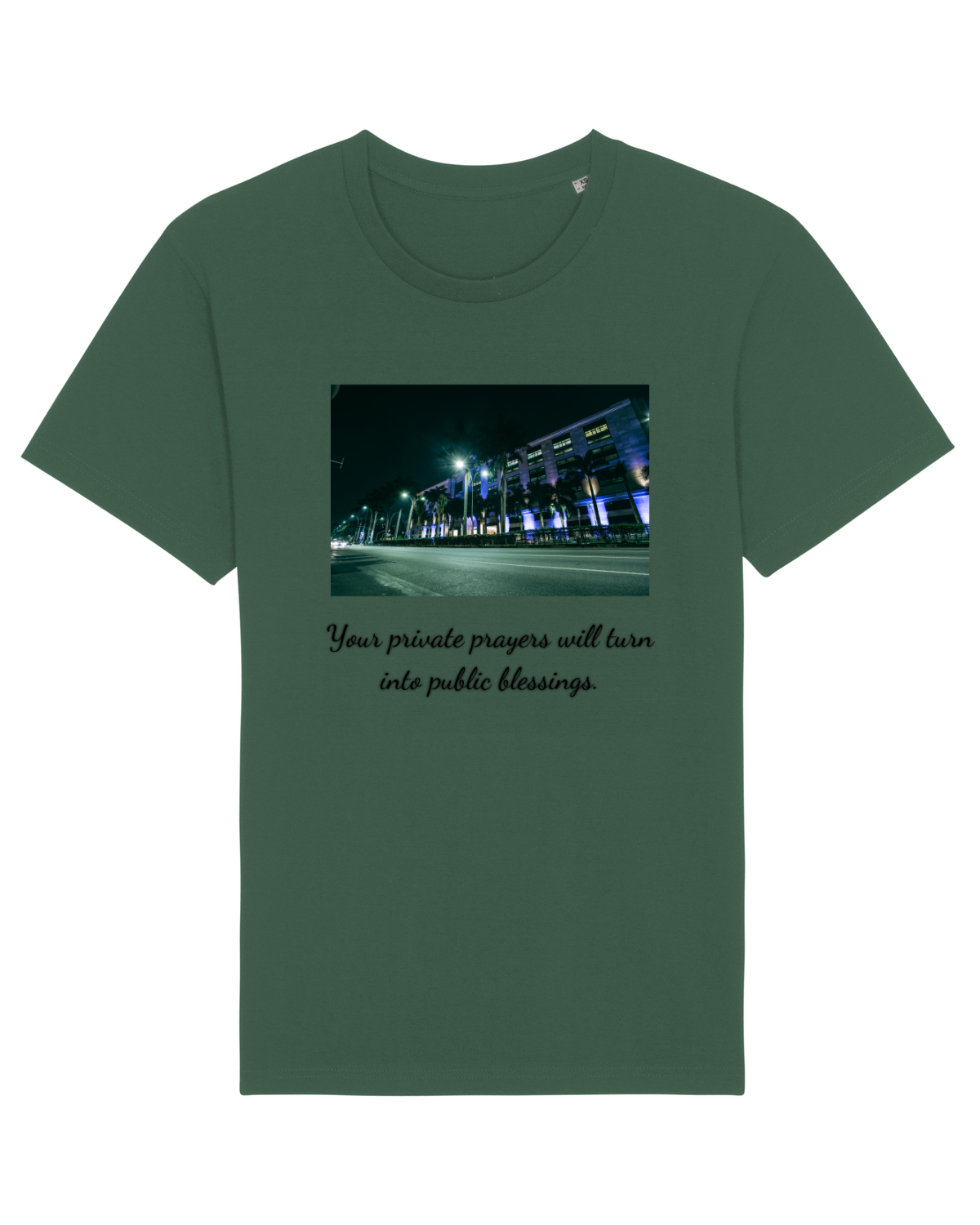 Tricou mânecă scurtă Unisex Rocker Bottle Green