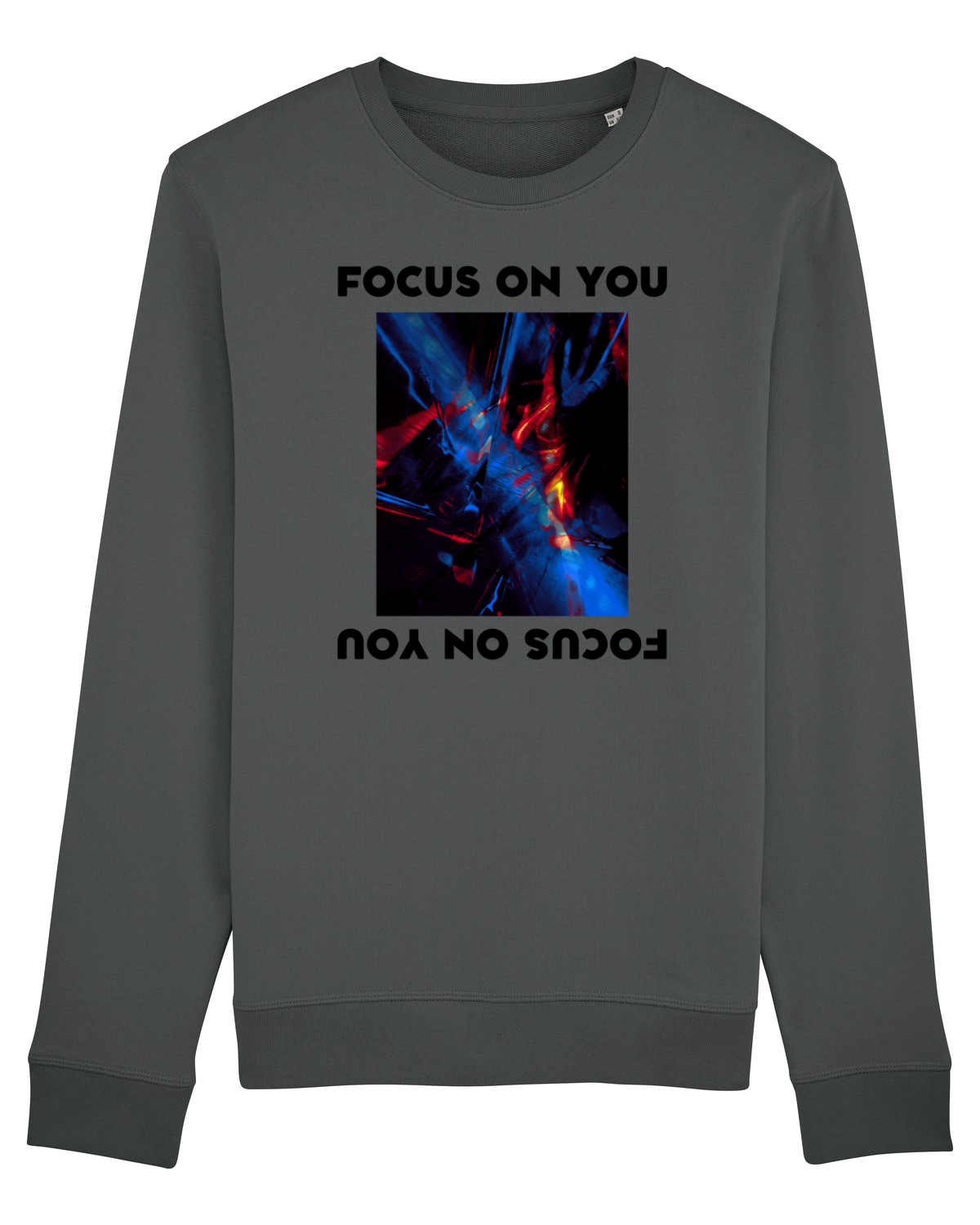 Bluză mânecă lungă Unisex Rise Anthracite