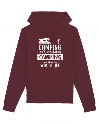 Camping a way of life Burgundy