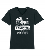 Camping a way of life Tricou mânecă scurtă guler V Bărbat Presenter