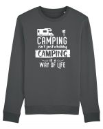 Camping a way of life Bluză mânecă lungă Unisex Rise