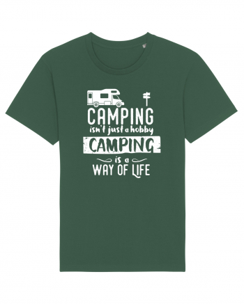 Camping a way of life Bottle Green