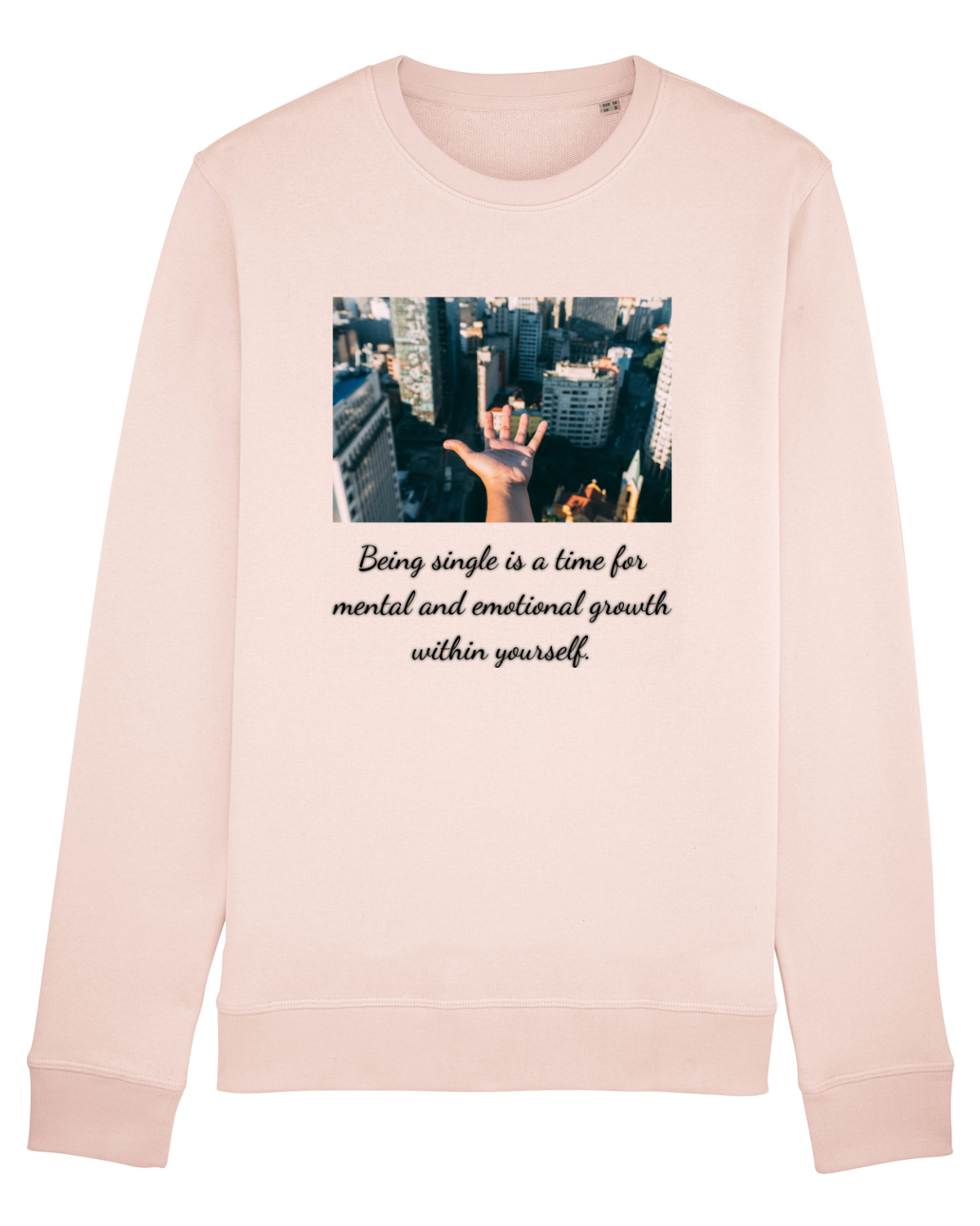 Bluză mânecă lungă Unisex Rise Candy Pink