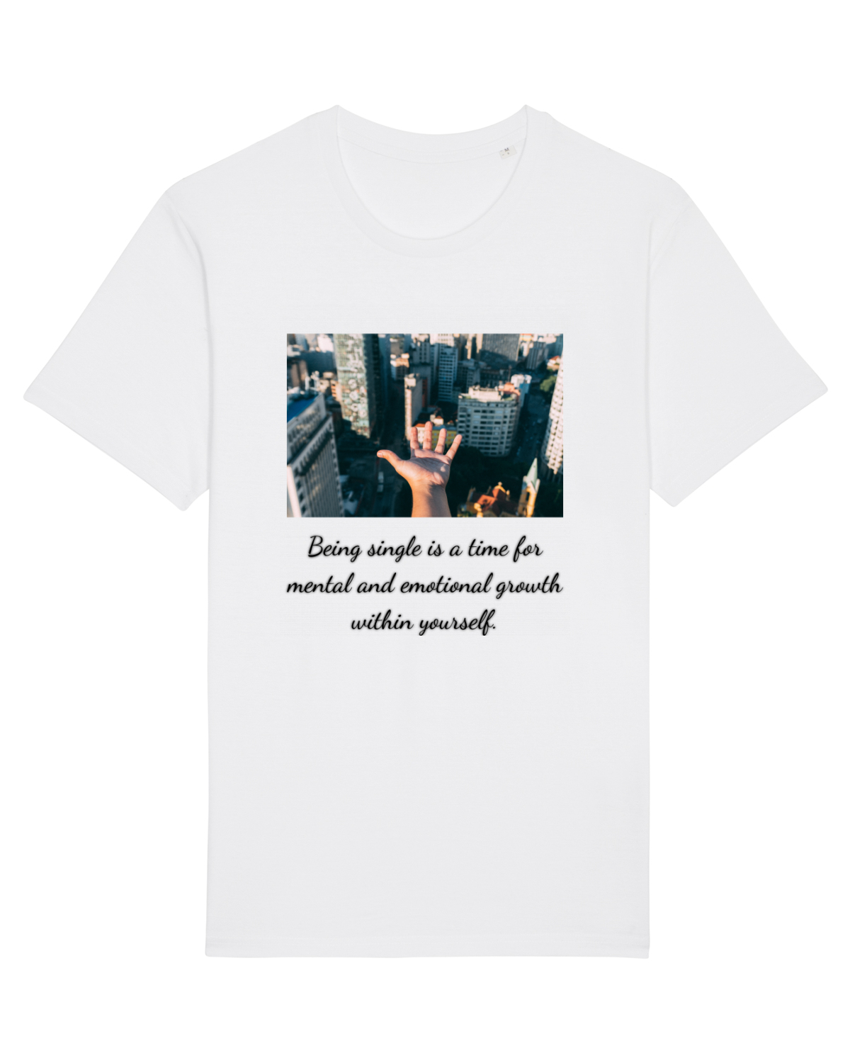 Tricou mânecă scurtă Unisex Rocker White