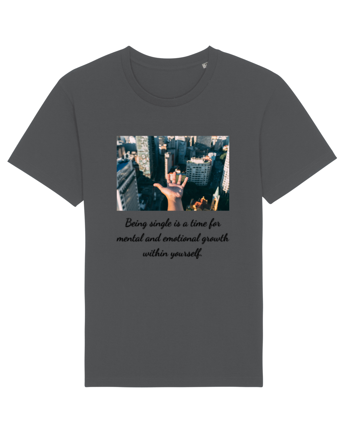 Tricou mânecă scurtă Unisex Rocker Anthracite