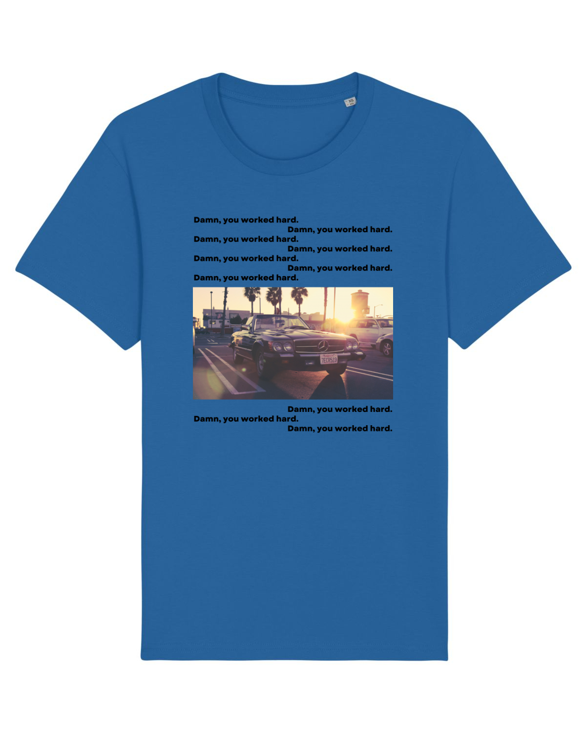 Tricou mânecă scurtă Unisex Rocker Royal Blue