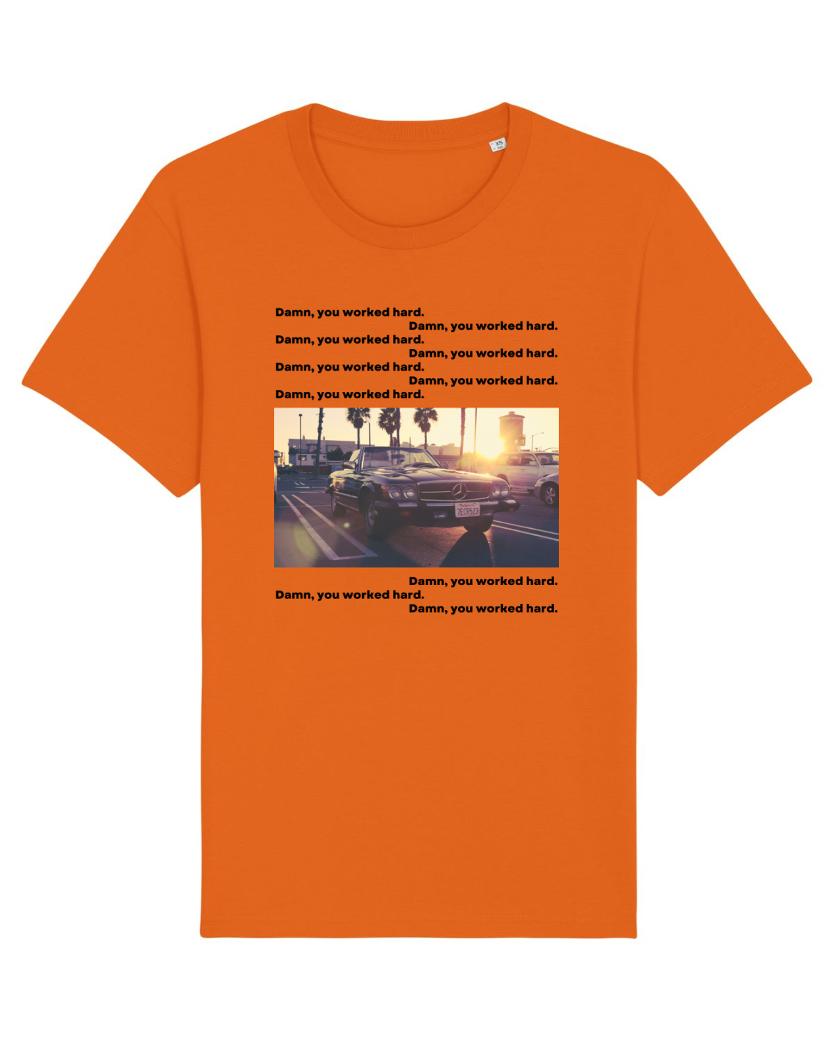 Tricou mânecă scurtă Unisex Rocker Bright Orange