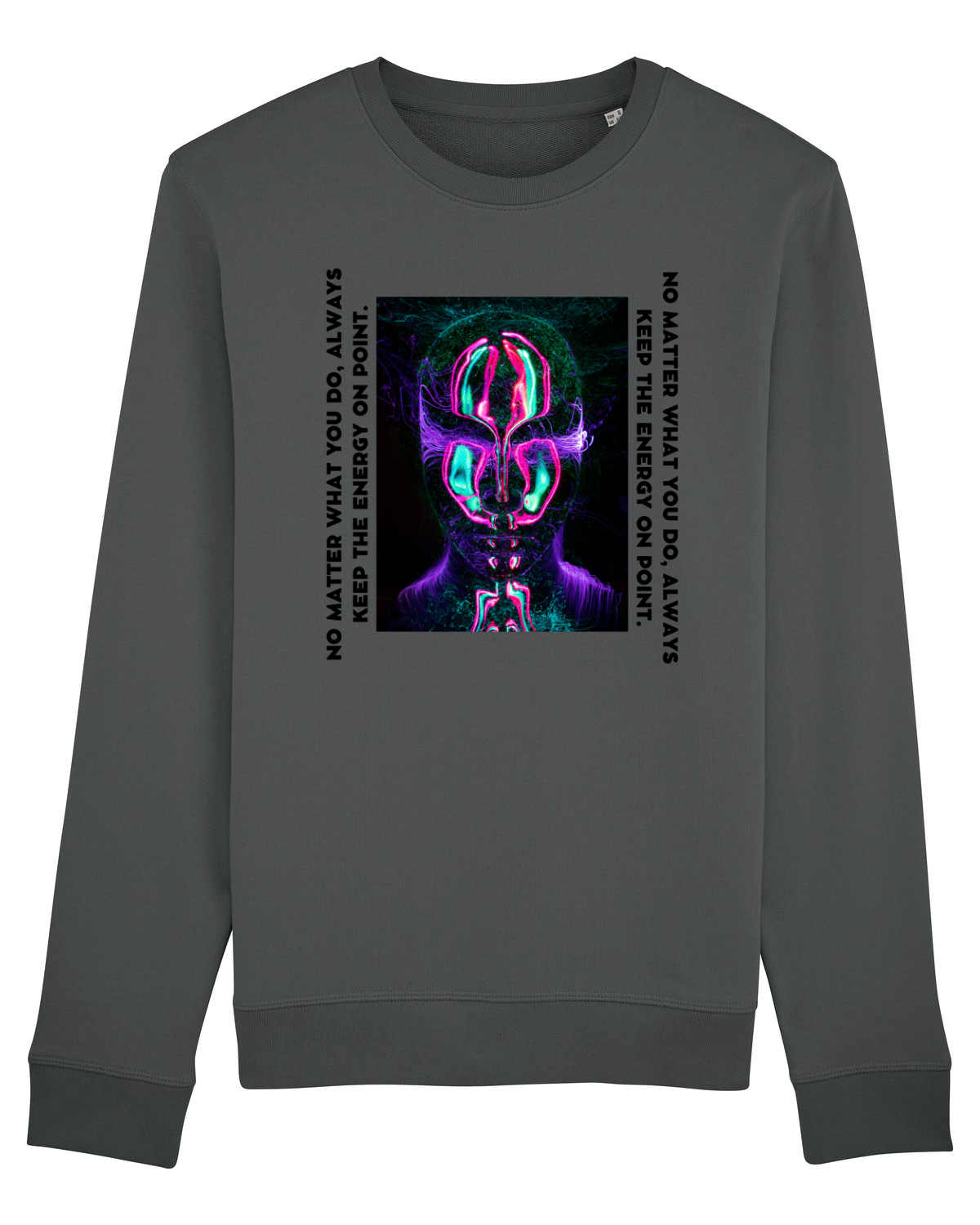 Bluză mânecă lungă Unisex Rise Anthracite