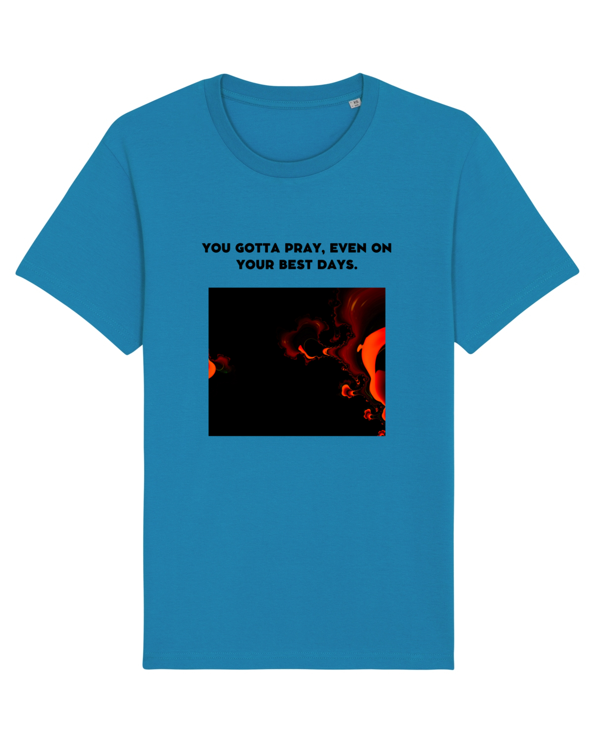 Tricou mânecă scurtă Unisex Rocker Azur
