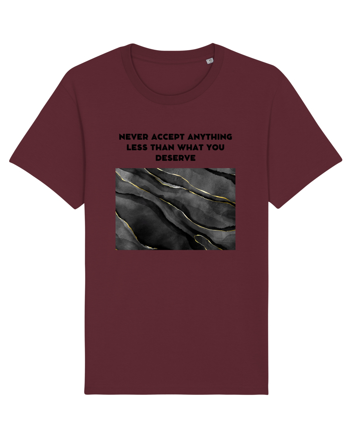 Tricou mânecă scurtă Unisex Rocker Burgundy