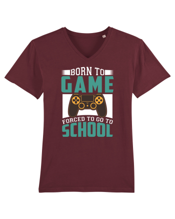 Born To Game Forced To Go To School Burgundy