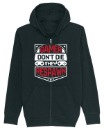 Gamer Don't Die They Respown Hanorac cu fermoar Unisex Connector