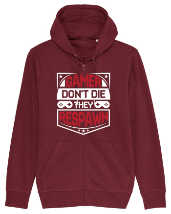 Gamer Don't Die They Respown Burgundy