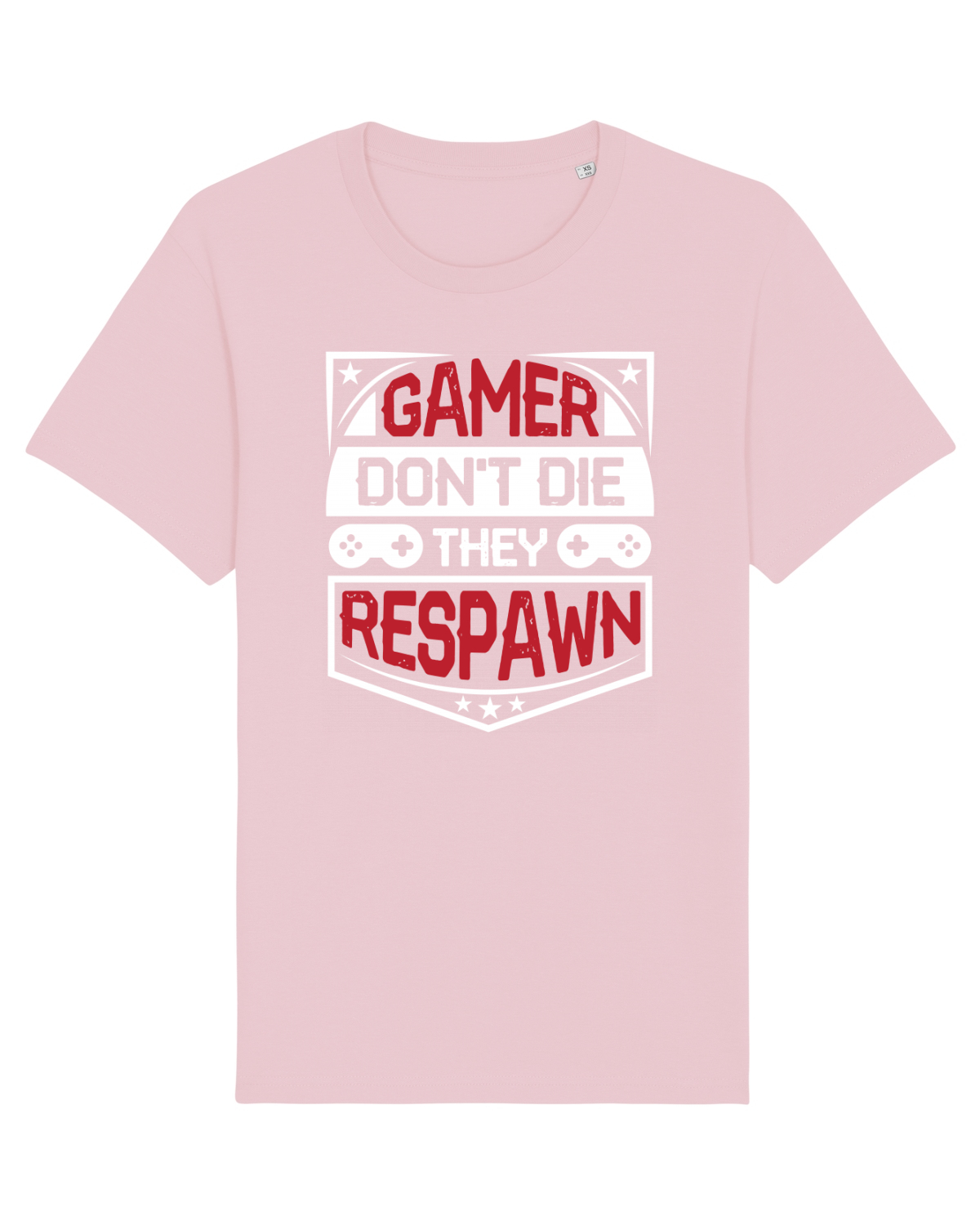 Tricou mânecă scurtă Unisex Rocker Cotton Pink