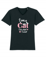 I am a CAT Tricou mânecă scurtă guler V Bărbat Presenter