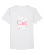 I am a CAT Tricou mânecă scurtă guler larg Bărbat Skater