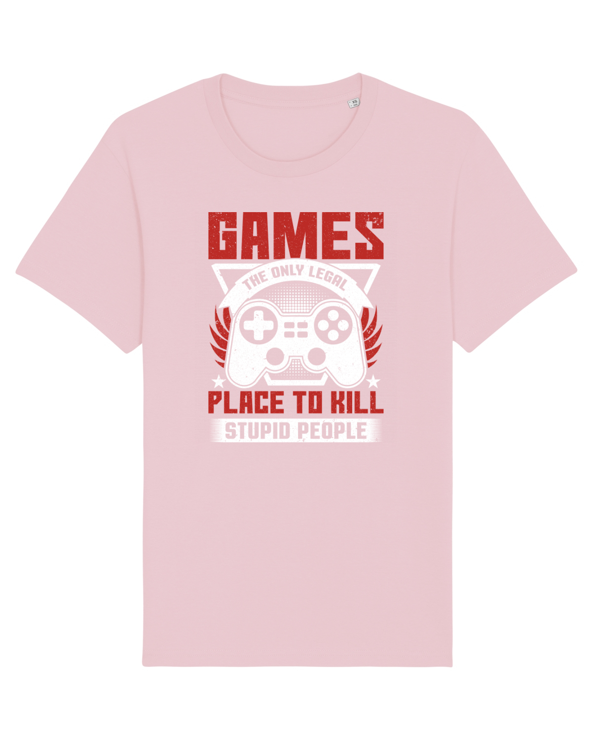 Tricou mânecă scurtă Unisex Rocker Cotton Pink