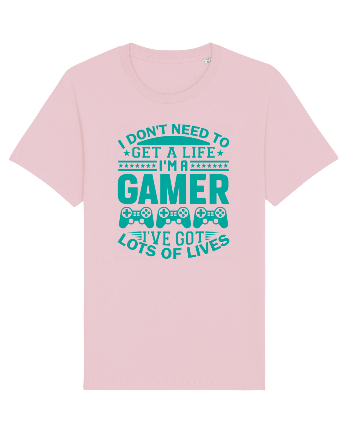 Tricou mânecă scurtă Unisex Rocker Cotton Pink
