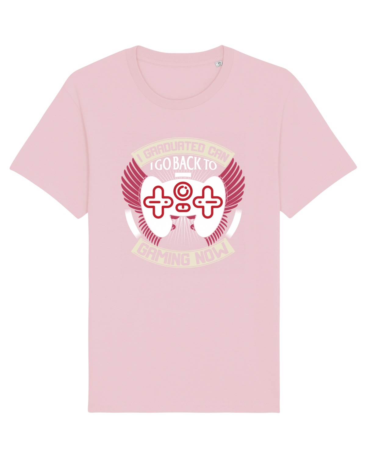 Tricou mânecă scurtă Unisex Rocker Cotton Pink