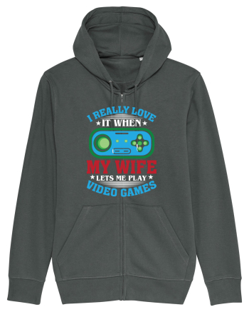 I Realy Love It When My Wife Lets Me Play Video Games Anthracite